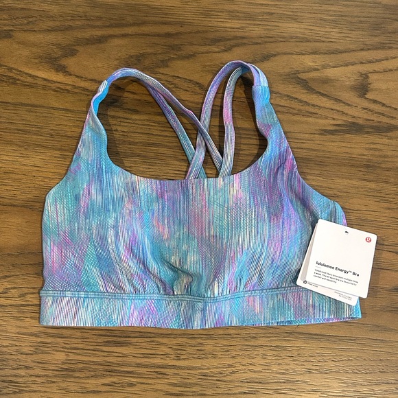 NWT Lululemon Energy Bra Multicolor Size 6